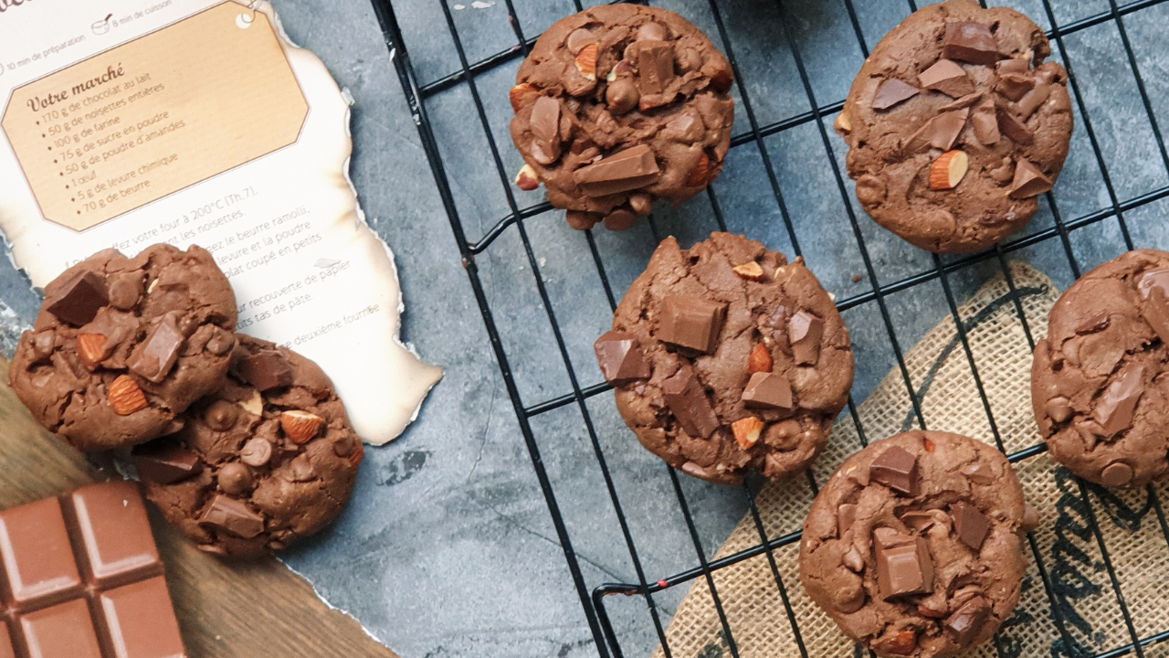 cookies chocolat-amandes